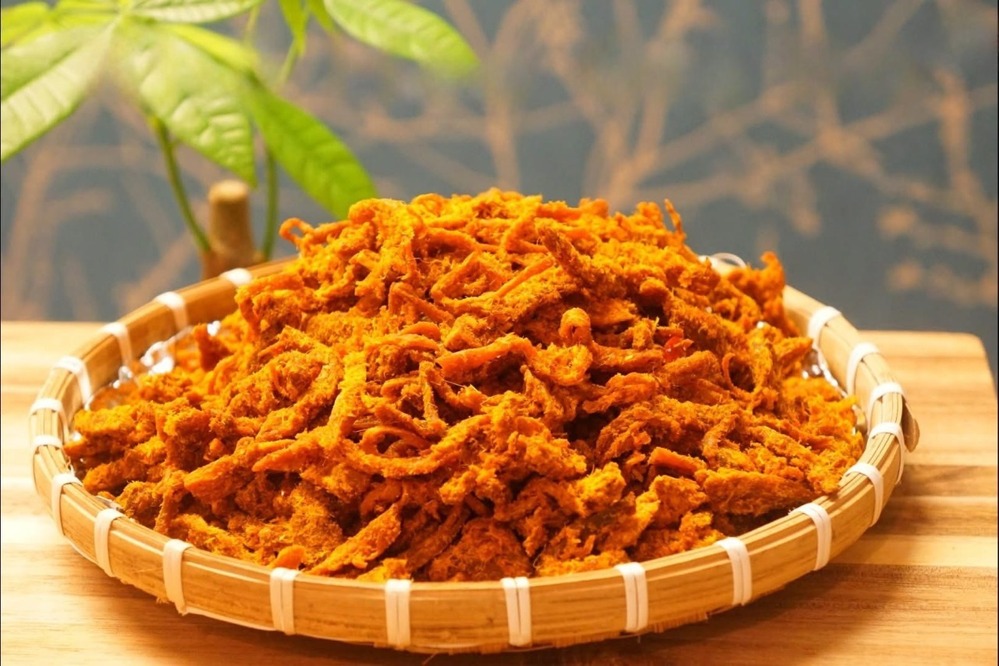 Cách làm khô heo giả bò xé sợi ngày Tết