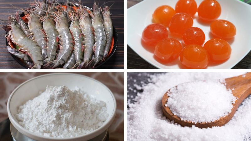 Nguyên liệu tươi ngon quyết định hương vị món tôm chiên hoàng kim