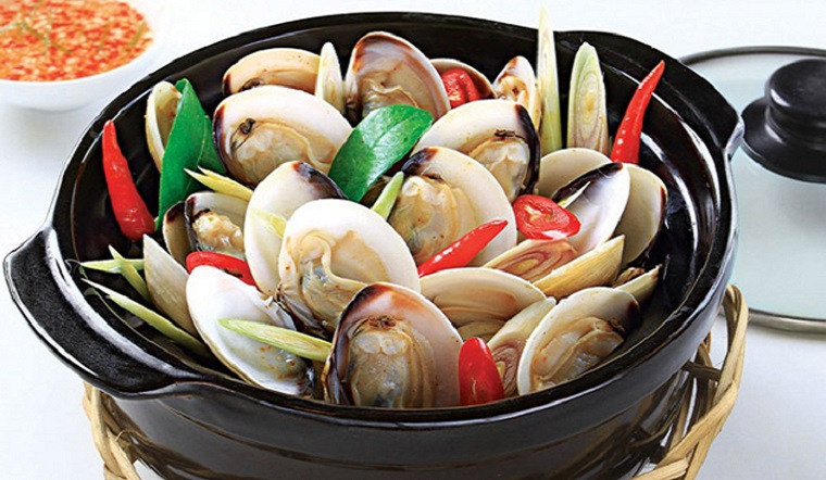 Nghêu Hấp Sả